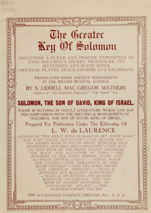 The Greater Key Of Solomon